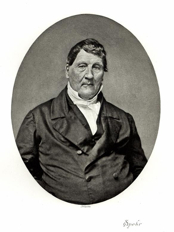 Portrait von Louis Spohr Kunstdruck Tiefdruck