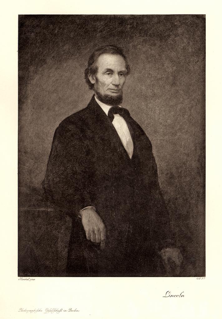 Portrait von Lincoln Kunstdruck Tiefdruck