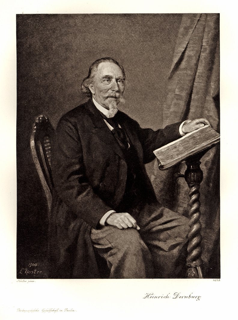 Portrait von Heinrich Dernburg Kunstdruck Tiefdruck