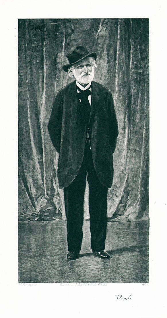 Portrait von Verdi Kunstdruck Tiefdruck