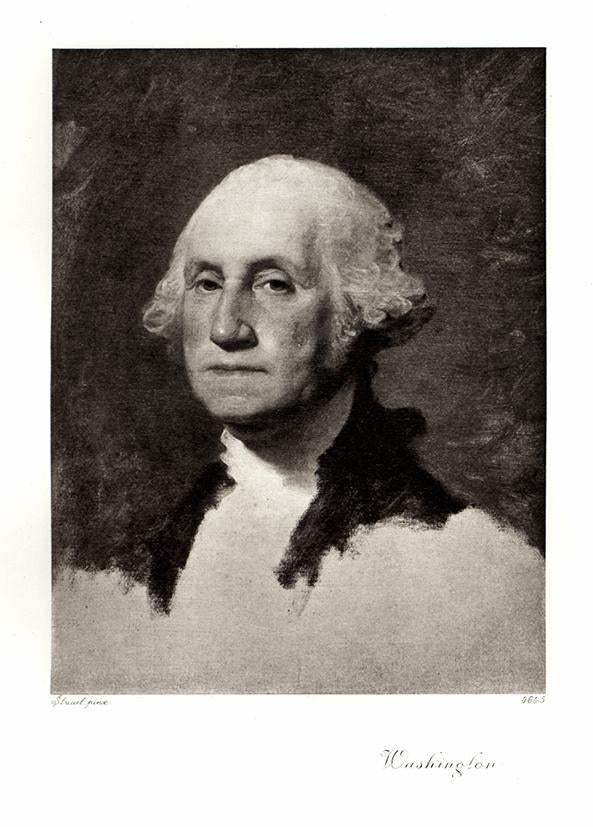 Portrait von Washington Kunstdruck Tiefdruck