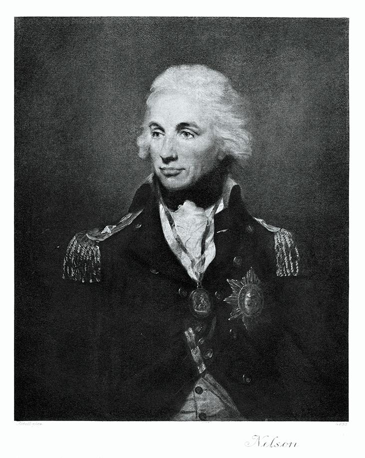 Portrait von Horatio Nelson Kunstdruck Tiefdruck
