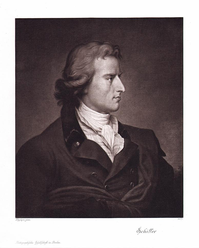 Portrait von Friedrich Schiller Kunstdruck Tiefdruck