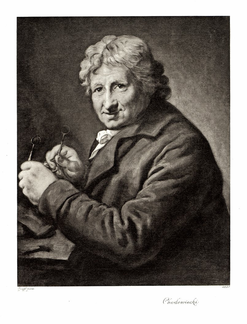 Portrait von Chodowiecki Kunstdruck Tiefdruck