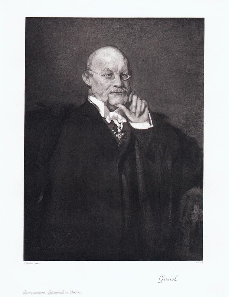 Portrait von Rudolf von Gneist Kunstdruck Tiefdruck