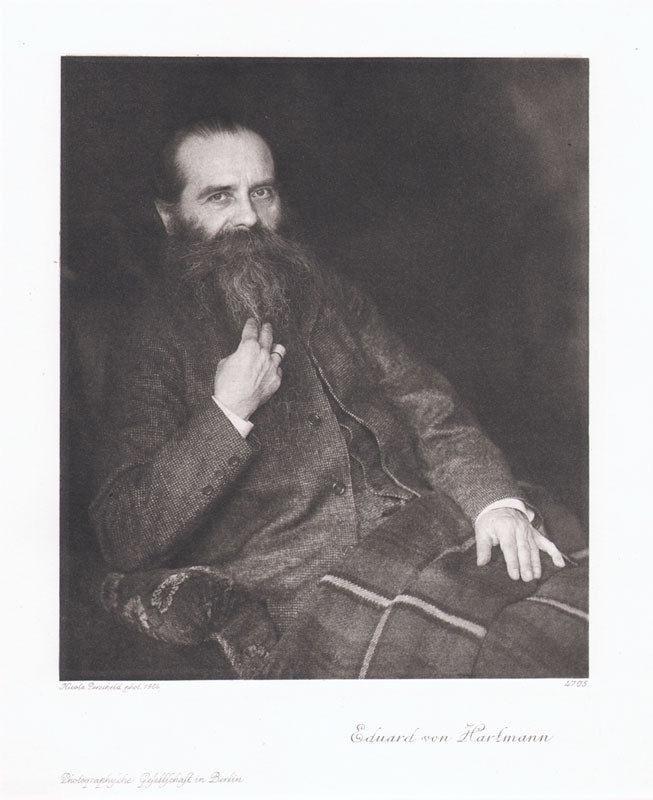 Portrait von Eduard von Hartmann Kunstdruck Tiefdruck