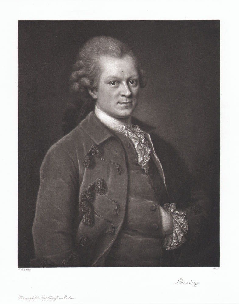 Portrait von Gotthold Ephraim Lessing Kunstdruck Tiefdruck