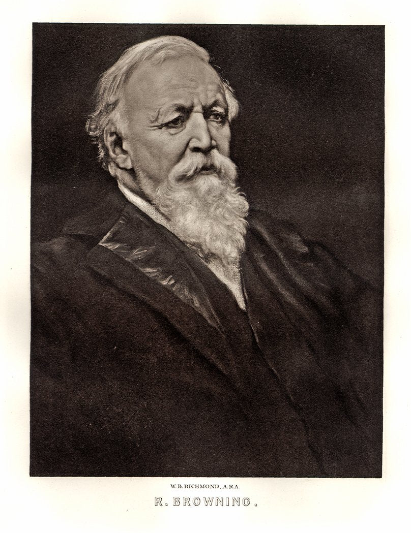 Portrait von Robert Browning Kunstdruck Tiefdruck