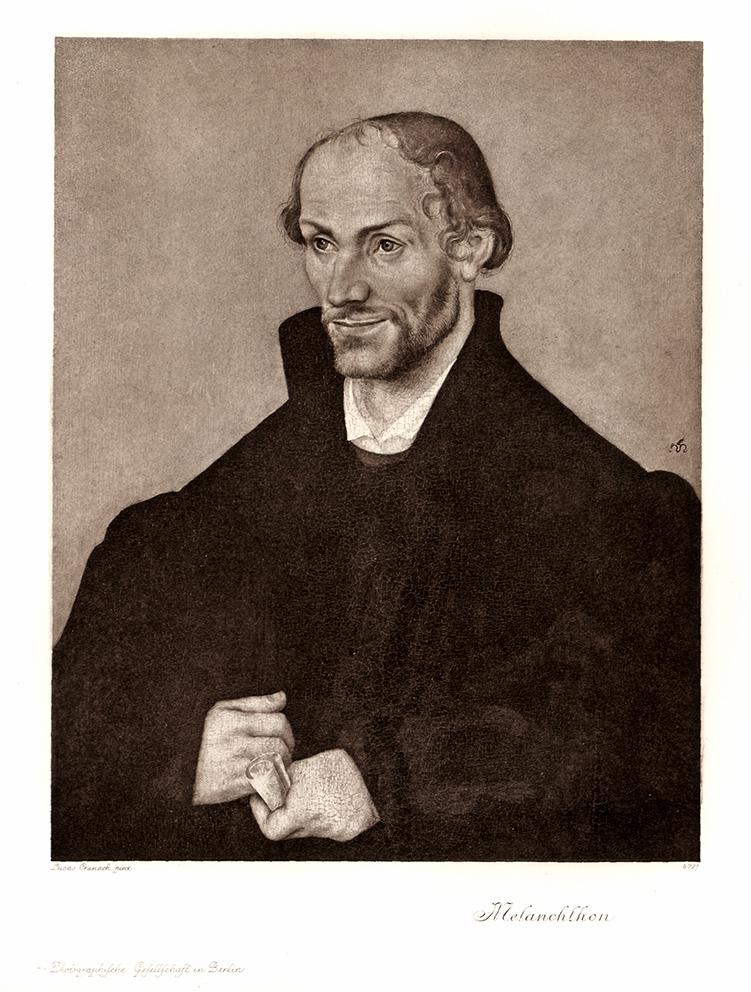 Portrait von Melanchthon Kunstdruck Tiefdruck