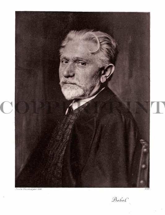Portrait von August Bebel Kunstdruck Tiefdruck