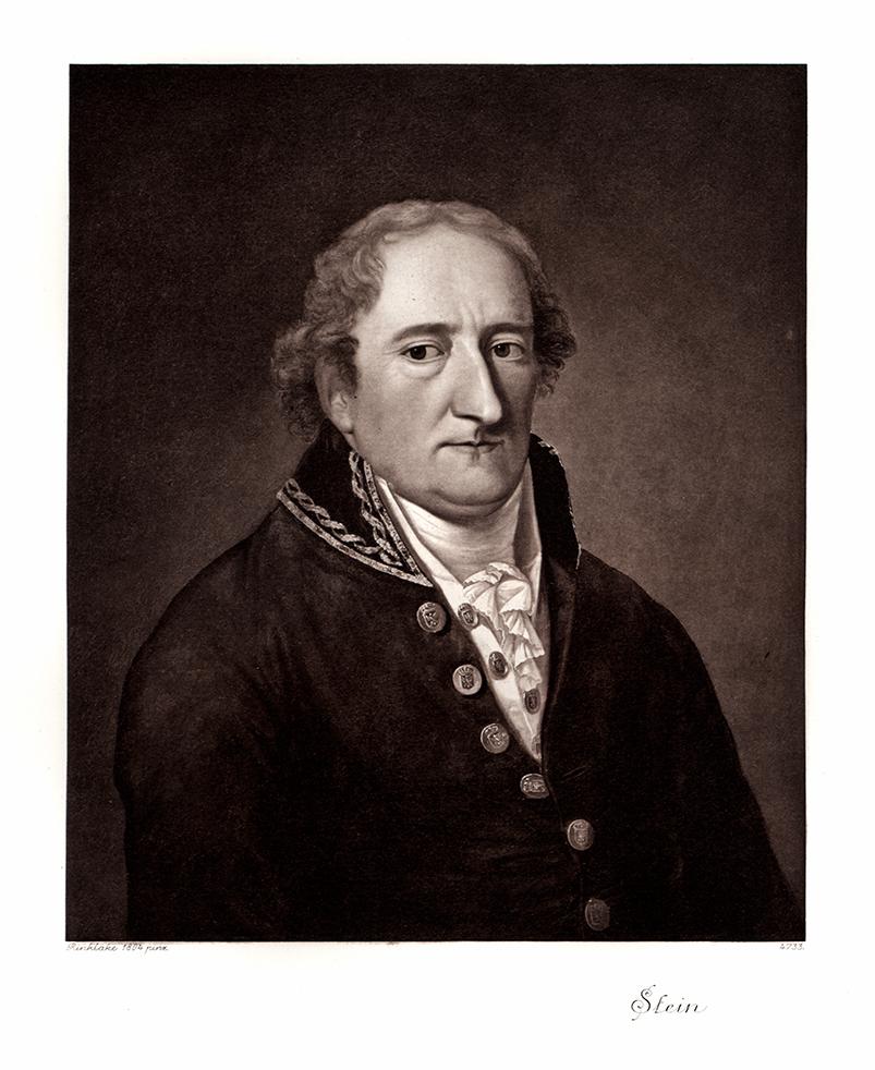Portrait von Heinrich Friedrich Karl Freiherr von und zum Stein Kunstdruck Tiefdruck