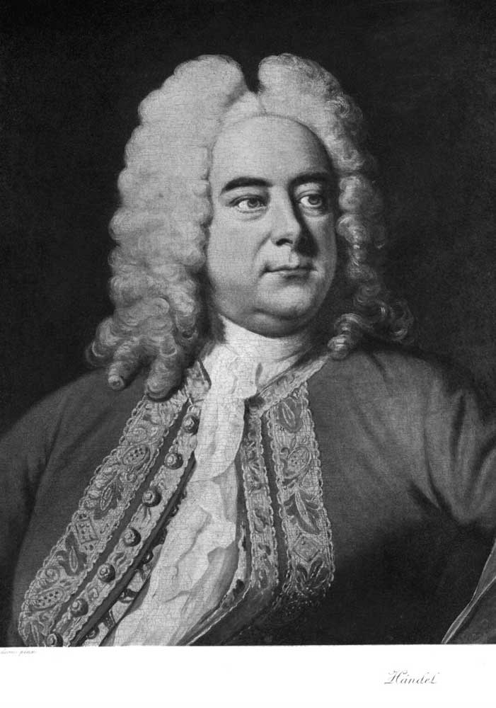 Portrait von Georg Friedrich Händel Kunstdruck Tiefdruck