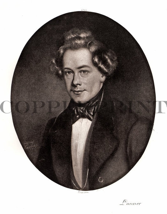 Portrait von Lanner Kunstdruck Tiefdruck