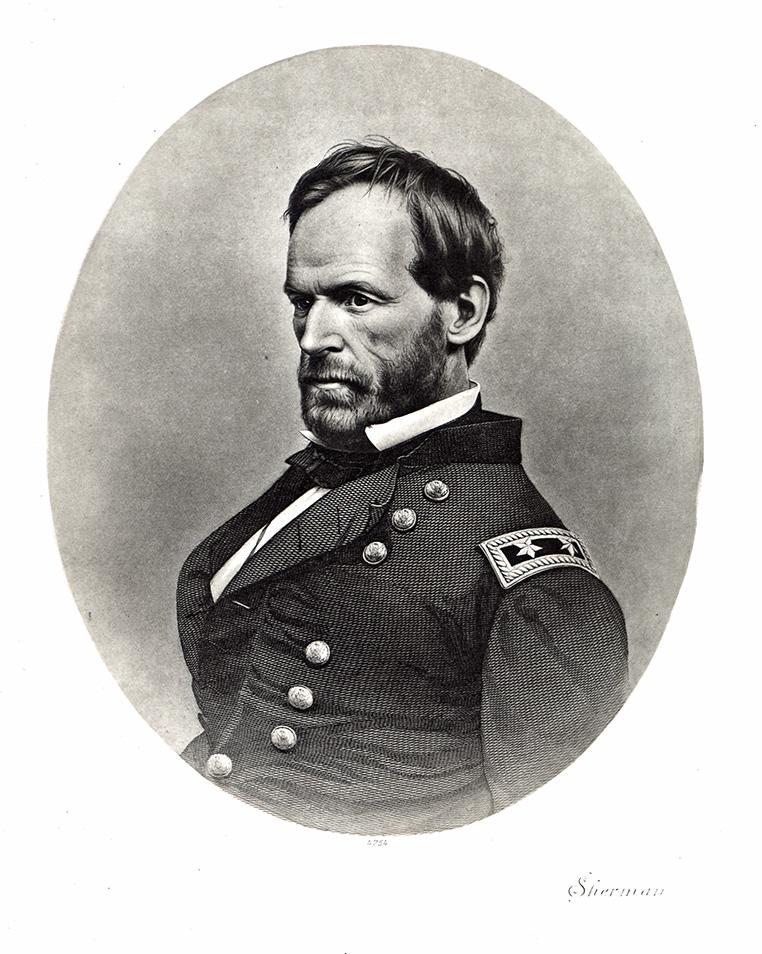 Portrait von Sherman Kunstdruck Tiefdruck