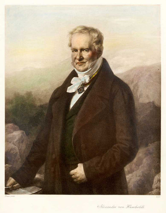 Portrait Alexander von Humboldt Kunstdruck Tiefdruck