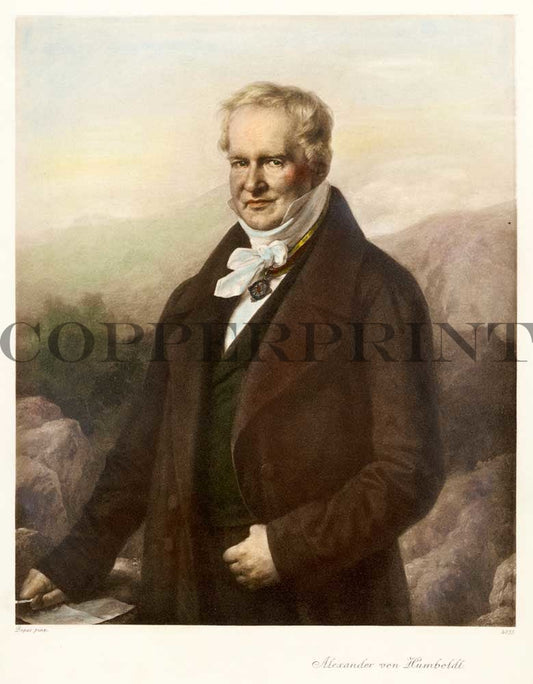 Portrait Alexander von Humboldt Kunstdruck Tiefdruck