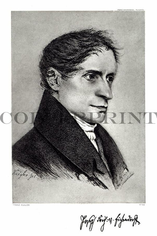 Portrait von Eichendorff Kunstdruck Tiefdruck