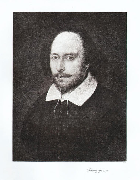 Portrait von William Shakespeare Kunstdruck Tiefdruck