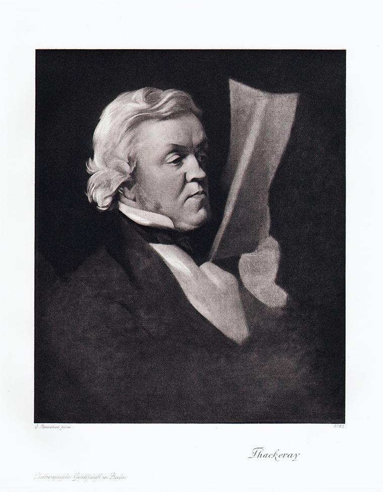 Portrait von William Makepeace Thackeray Kunstdruck Tiefdruck