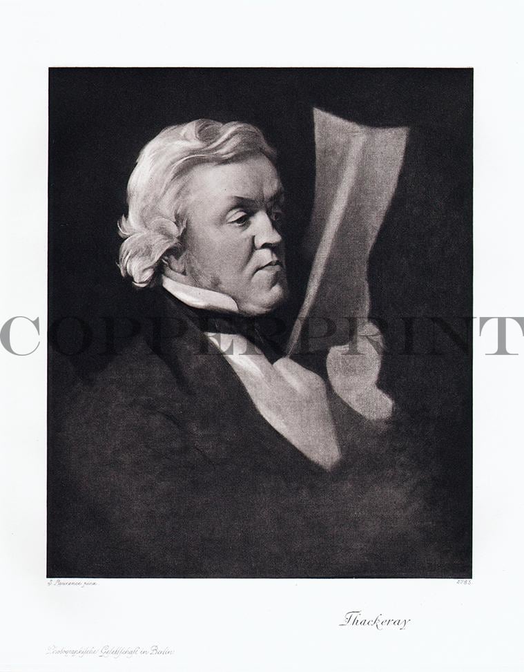 Portrait von William Makepeace Thackeray Kunstdruck Tiefdruck