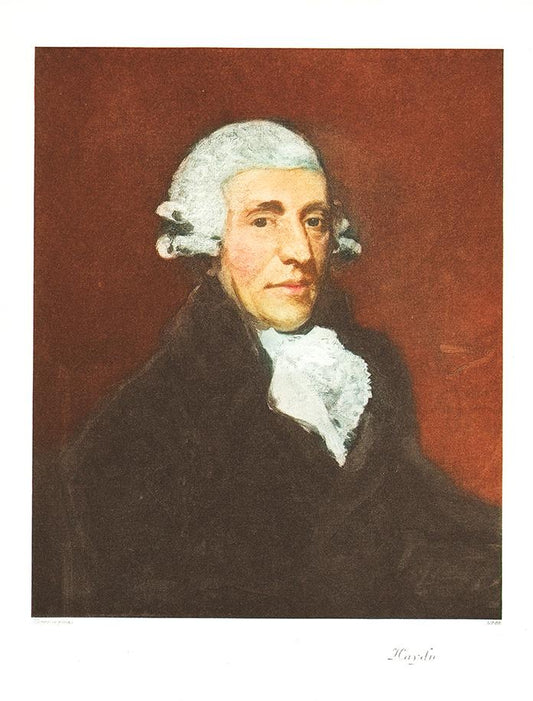 Portrait von Joseph Haydn schwarzweiß Kunstdruck Tiefdruck
