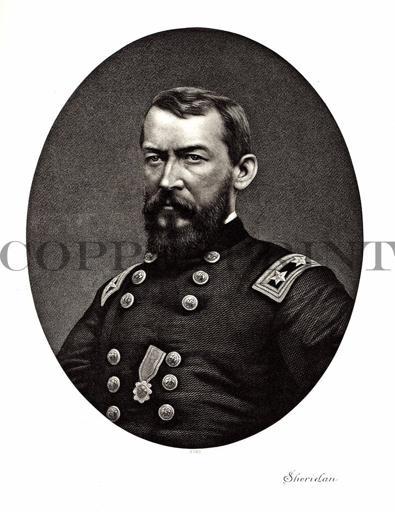 Portrait von Sheridan Kunstdruck Tiefdruck