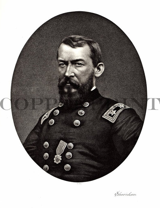 Portrait von Sheridan Kunstdruck Tiefdruck