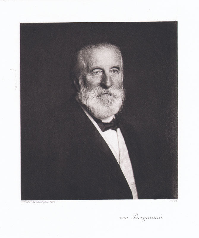 Portrait von Ernst von Bergmann Kunstdruck Tiefdruck