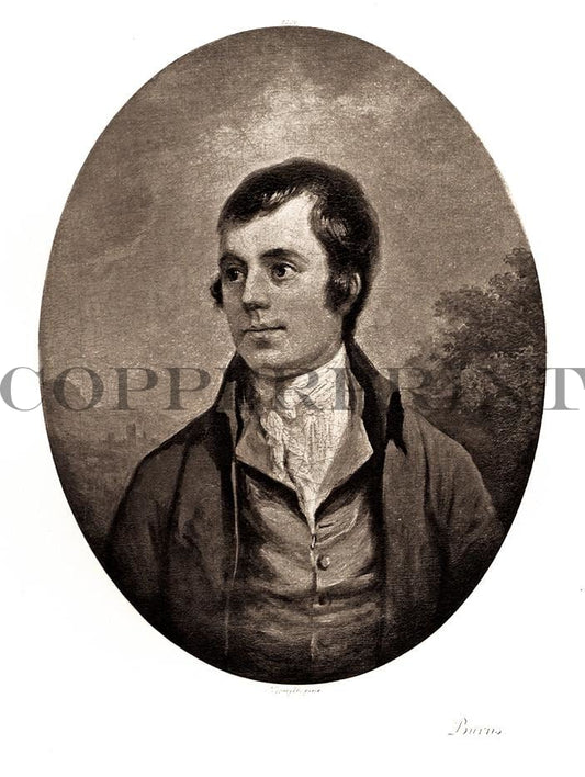 Portrait von Burns Kunstdruck Tiefdruck