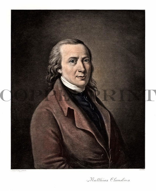Portrait von Matthias Claudius Kunstdruck Tiefdruck