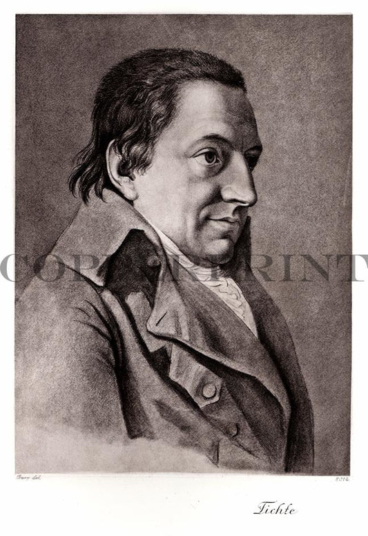 Portrait von Fichte Kunstdruck Tiefdruck