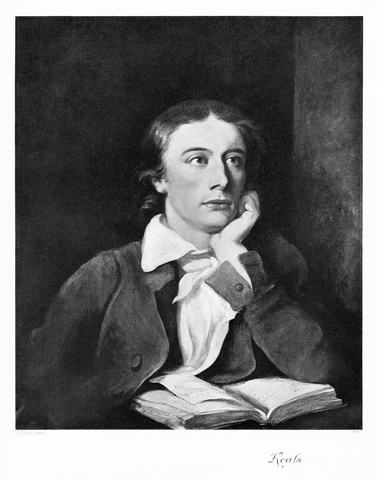 Portrait von John Keats Kunstdruck Tiefdruck