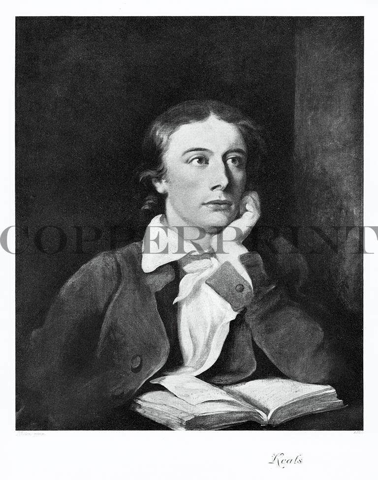 Portrait von John Keats Kunstdruck Tiefdruck