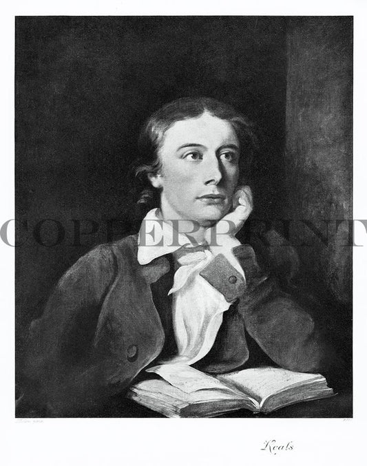 Portrait von John Keats Kunstdruck Tiefdruck