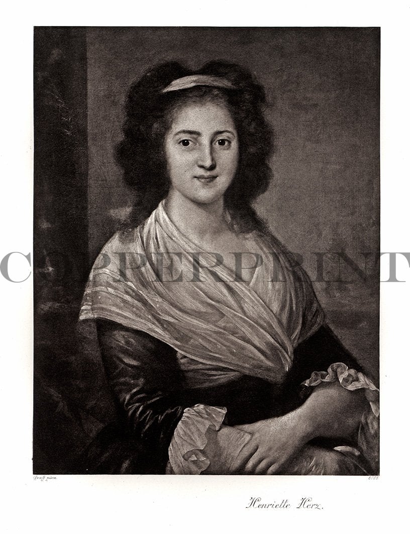 Portrait von Henriette Herz Kunstdruck Tiefdruck