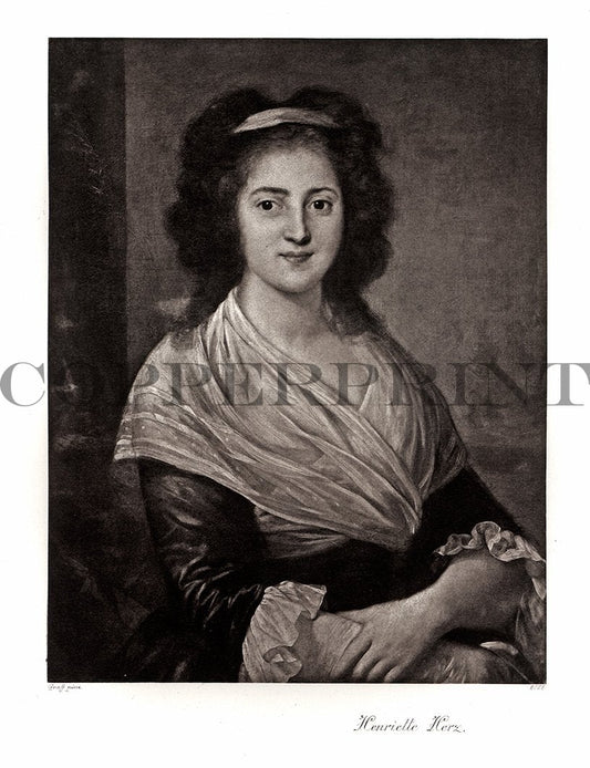 Portrait von Henriette Herz Kunstdruck Tiefdruck