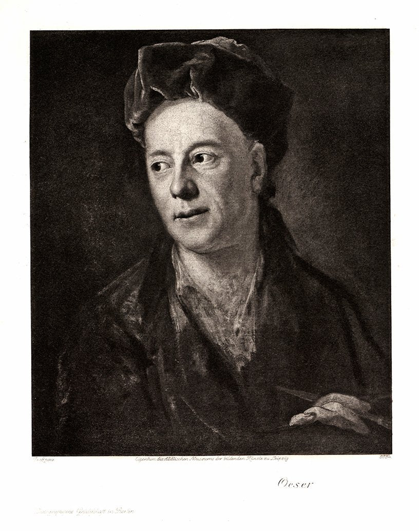 Portrait von Oeser Kunstdruck Tiefdruck