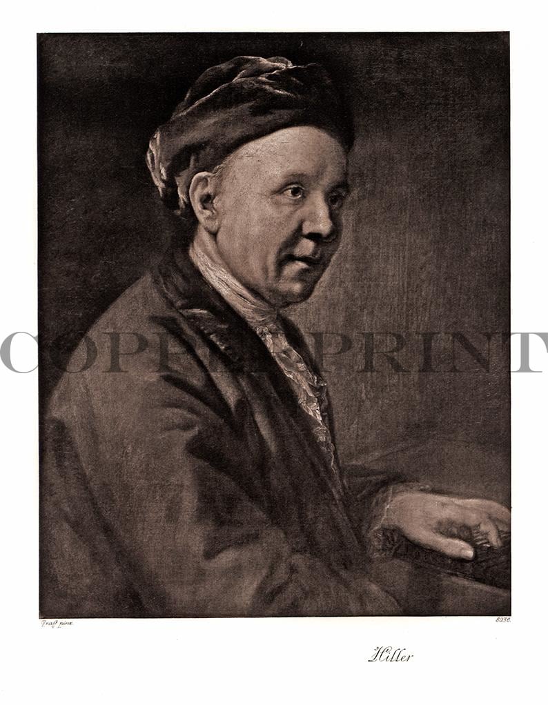 Portrait von Hille Kunstdruck Tiefdruck