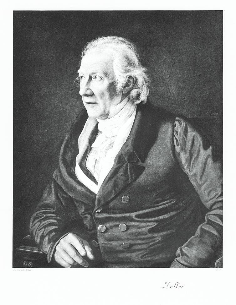 Portrait von Carl Friedrich Zelter Kunstdruck Tiefdruck