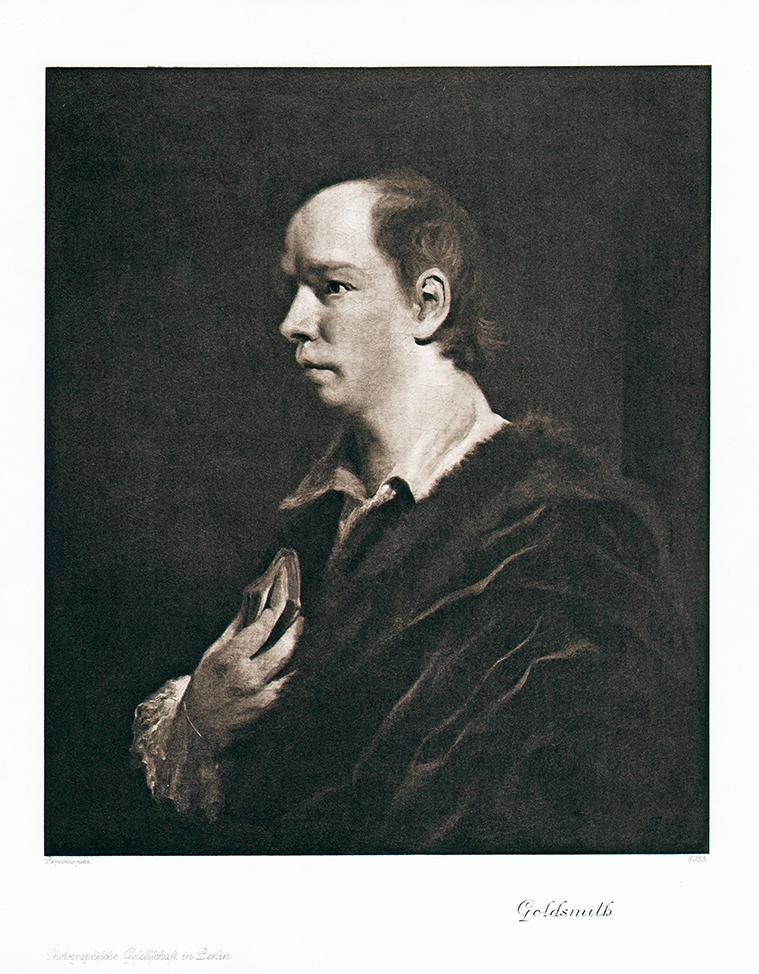 Portrait von Oliver Goldsmith Kunstdruck Tiefdruck