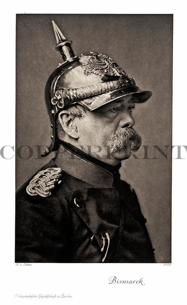 Portrait von Otto von Bismarck Kunstdruck Tiefdruck