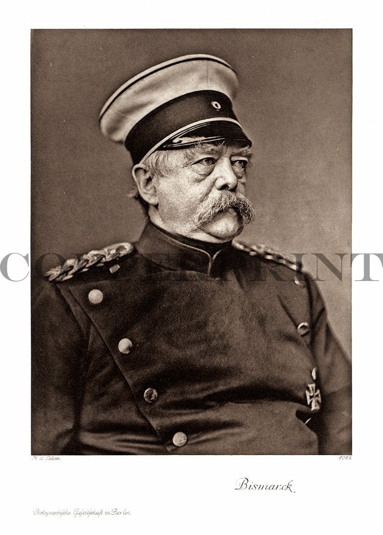 Portrait von Otto von Bismarck Kunstdruck Tiefdruck