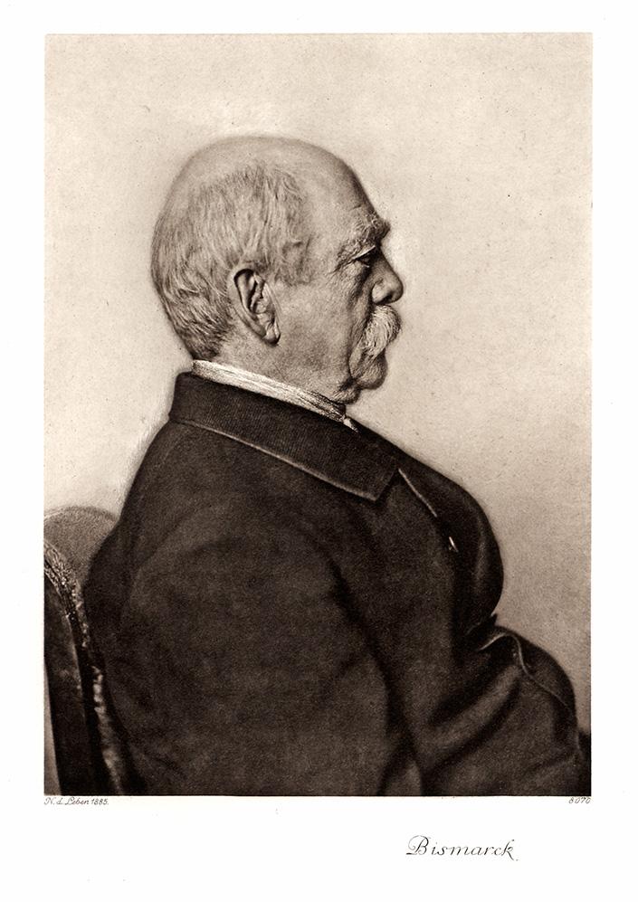 Portrait von Otto von Bismarck Kunstdruck Tiefdruck