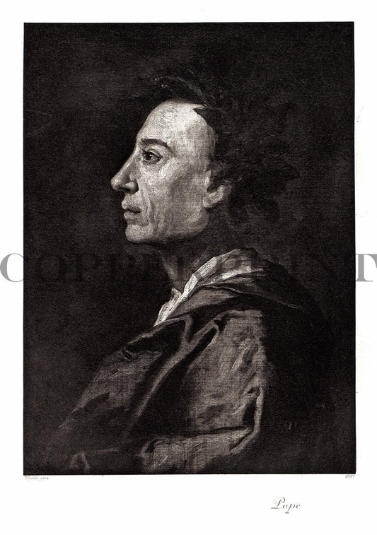 Portrait von Pope Kunstdruck Tiefdruck
