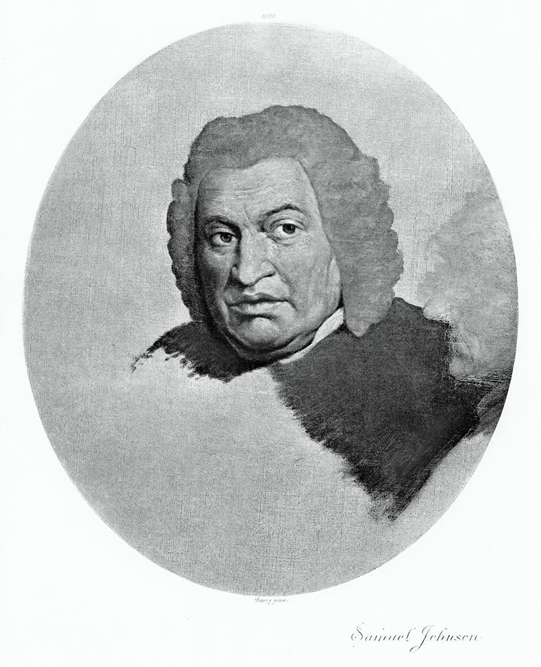 Portrait von Samuel Johnson Kunstdruck Tiefdruck