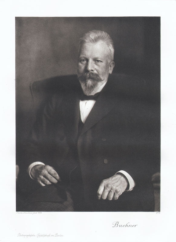 Portrait von Eduard Buchenr Kunstdruck Tiefdruck