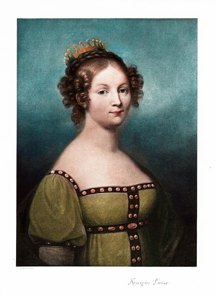 Portrait von Luise von Preußen Kunstdruck Tiefdruck