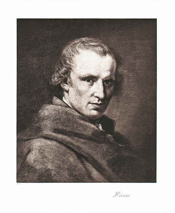 Portrait von Wilhelm Heinse Kunstdruck Tiefdruck