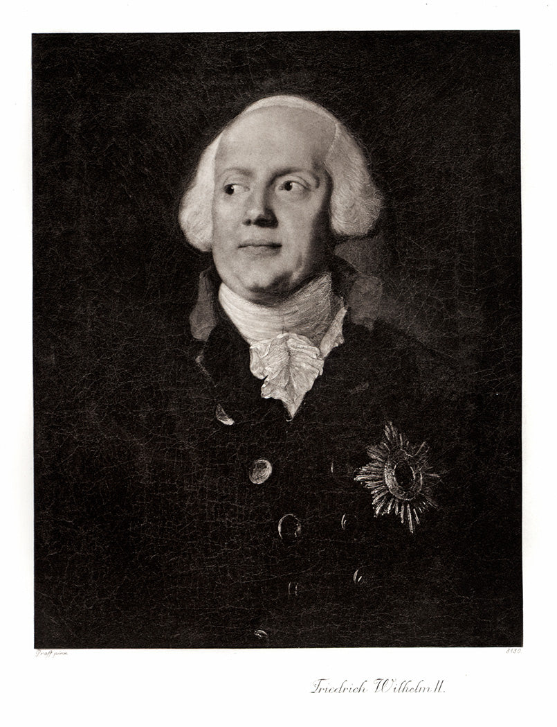Portrait von Friedrich Wilhelm II Kunstdruck Tiefdruck