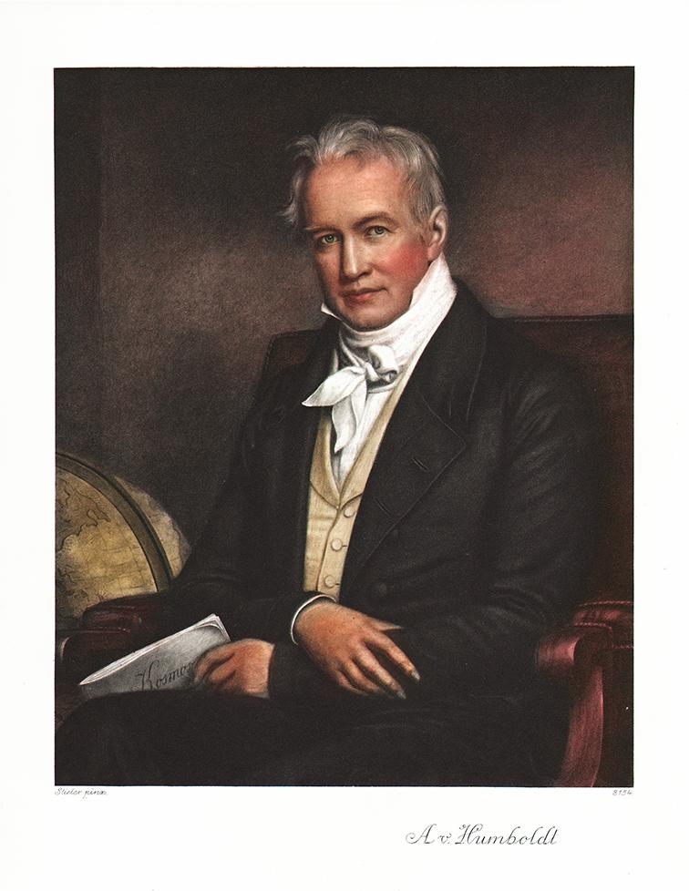 Portrait von Alexander von Humboldt Kunstdruck Tiefdruck